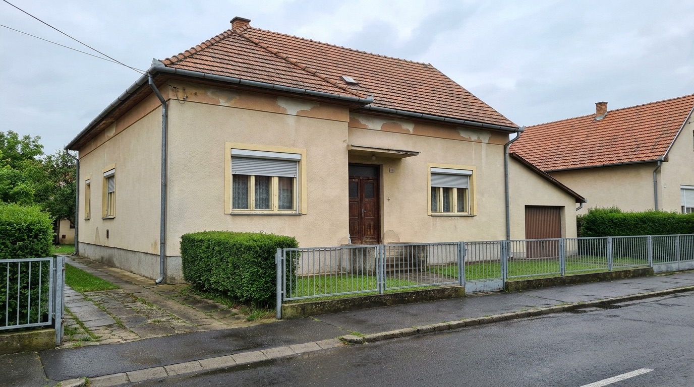 A ház régi ablakokkal